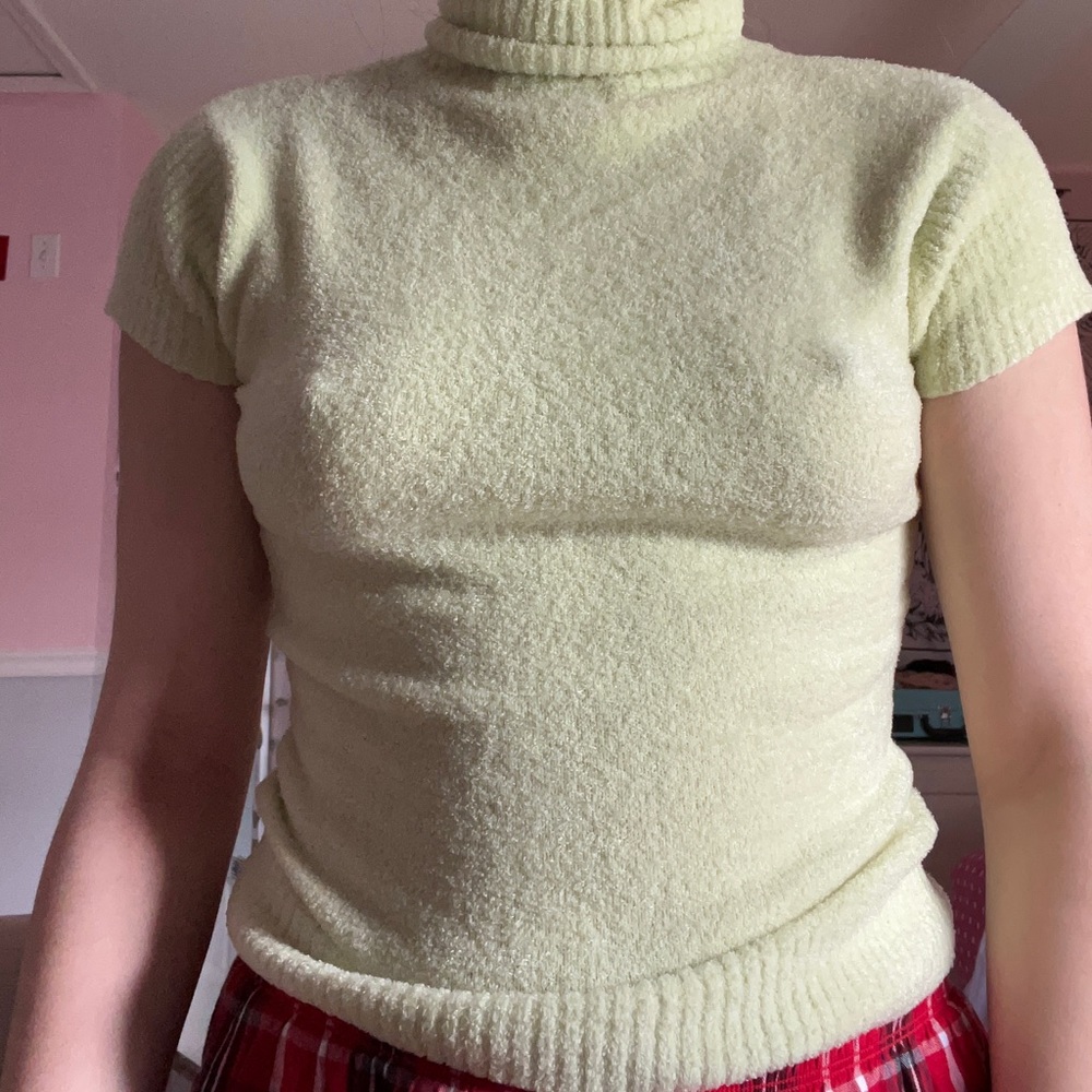 green turtleneck